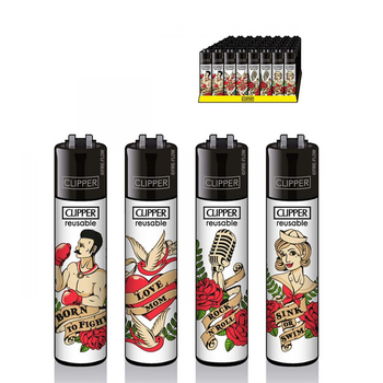 Зажигалка Clipper TATTOO #10 - Бренд Clipper - Магазин домашних увлечений homehobbyshop.ru